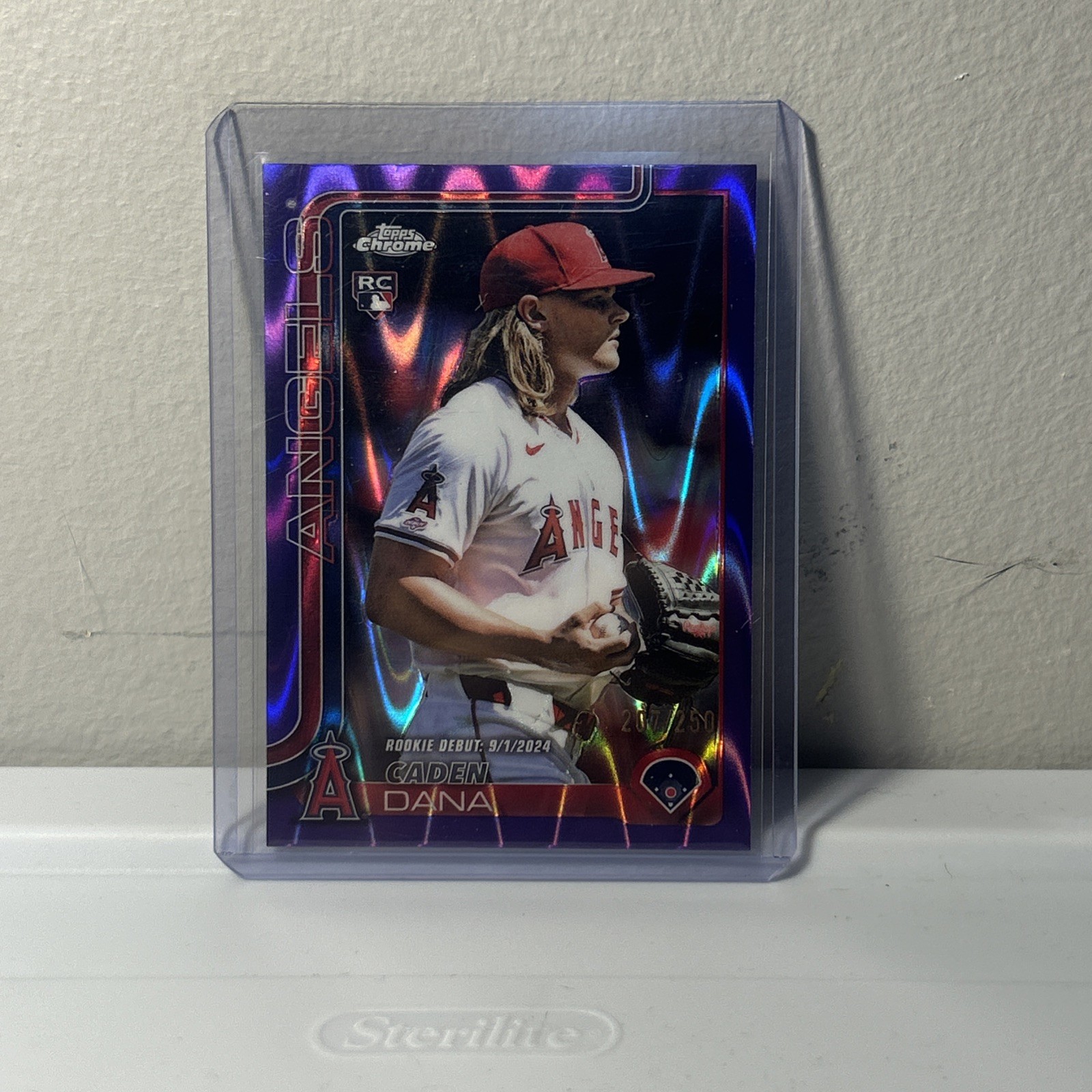 Topps Chrome Purple Raywave Caden Dana Rookie #USC34 /250 Angels