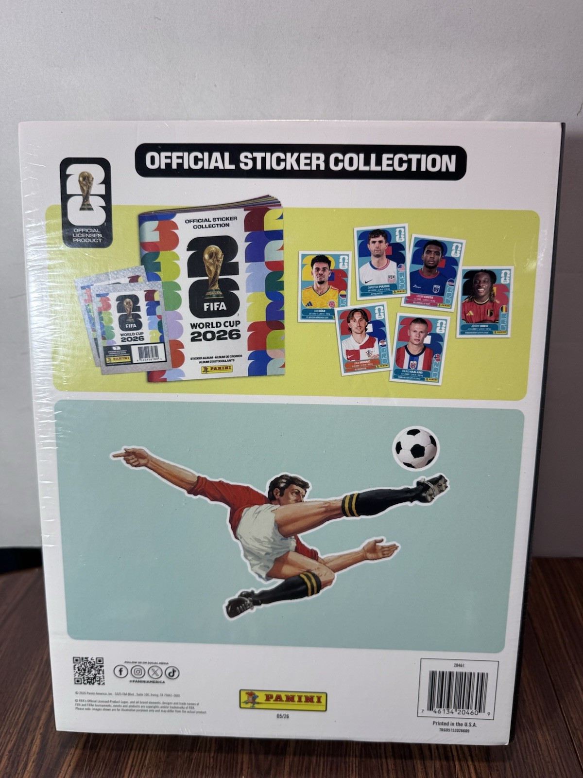 New Panini FIFA World Cup 2026 Official Sticker Collection Tin Album & 16 Packet