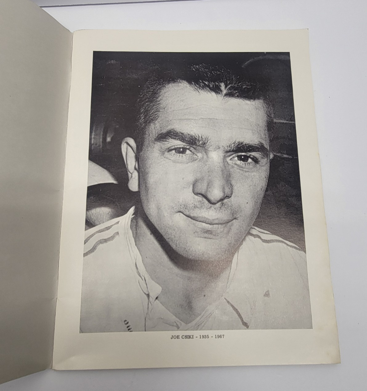 1968 Tribute Book to Midget Racer Joe Csiki, by Crocky Wright