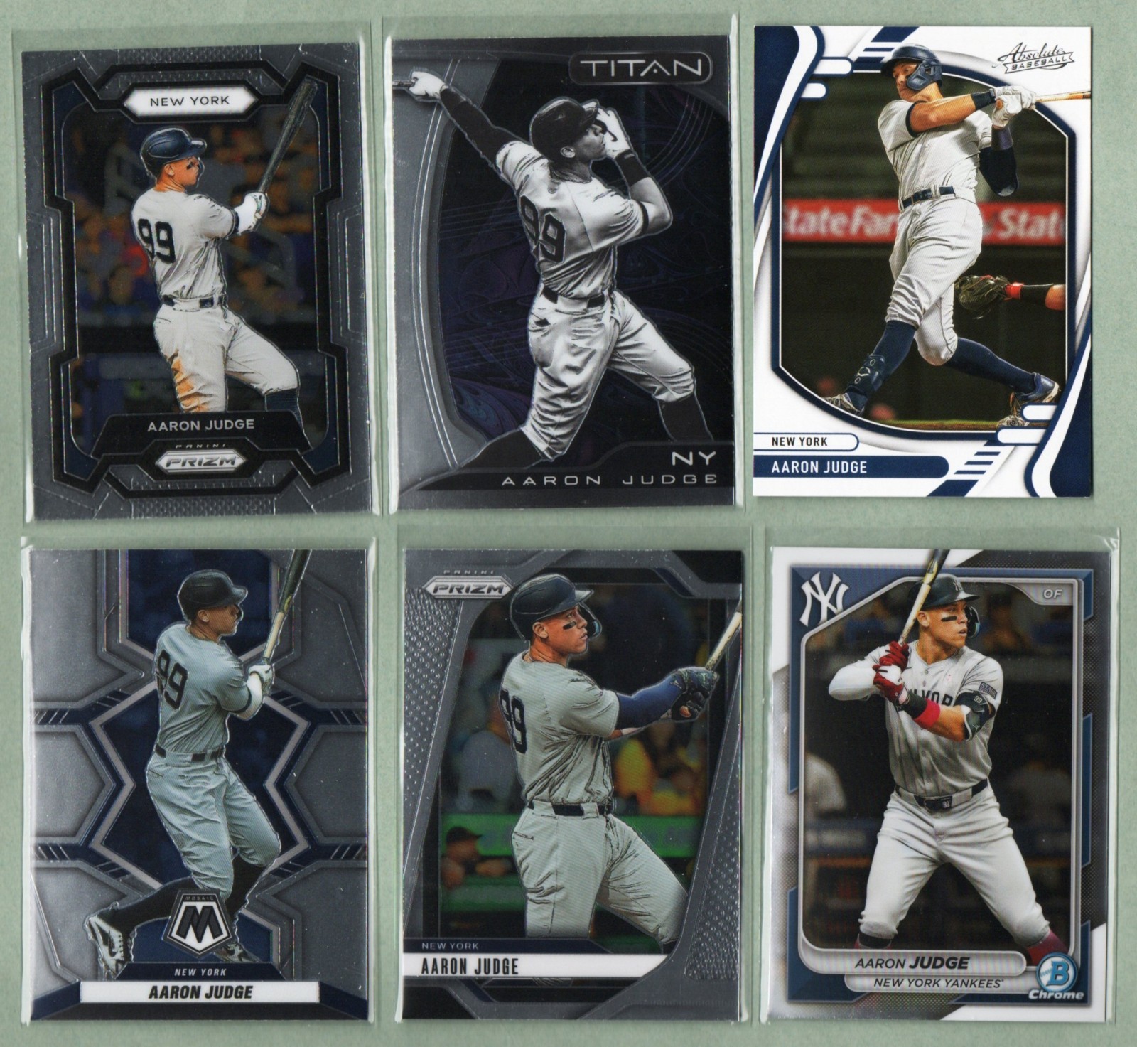 AARON JUDGE 53 Different Baseball Cards 2018 thru 2026
