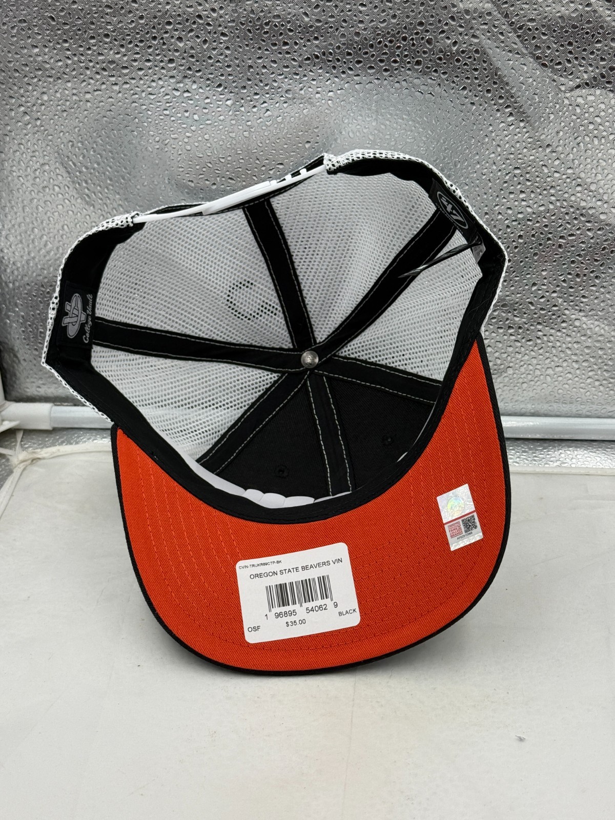 Oregon State Beavers NCAA ’47 Brand Throwback Black Trucker Mesh Adjustable Hat