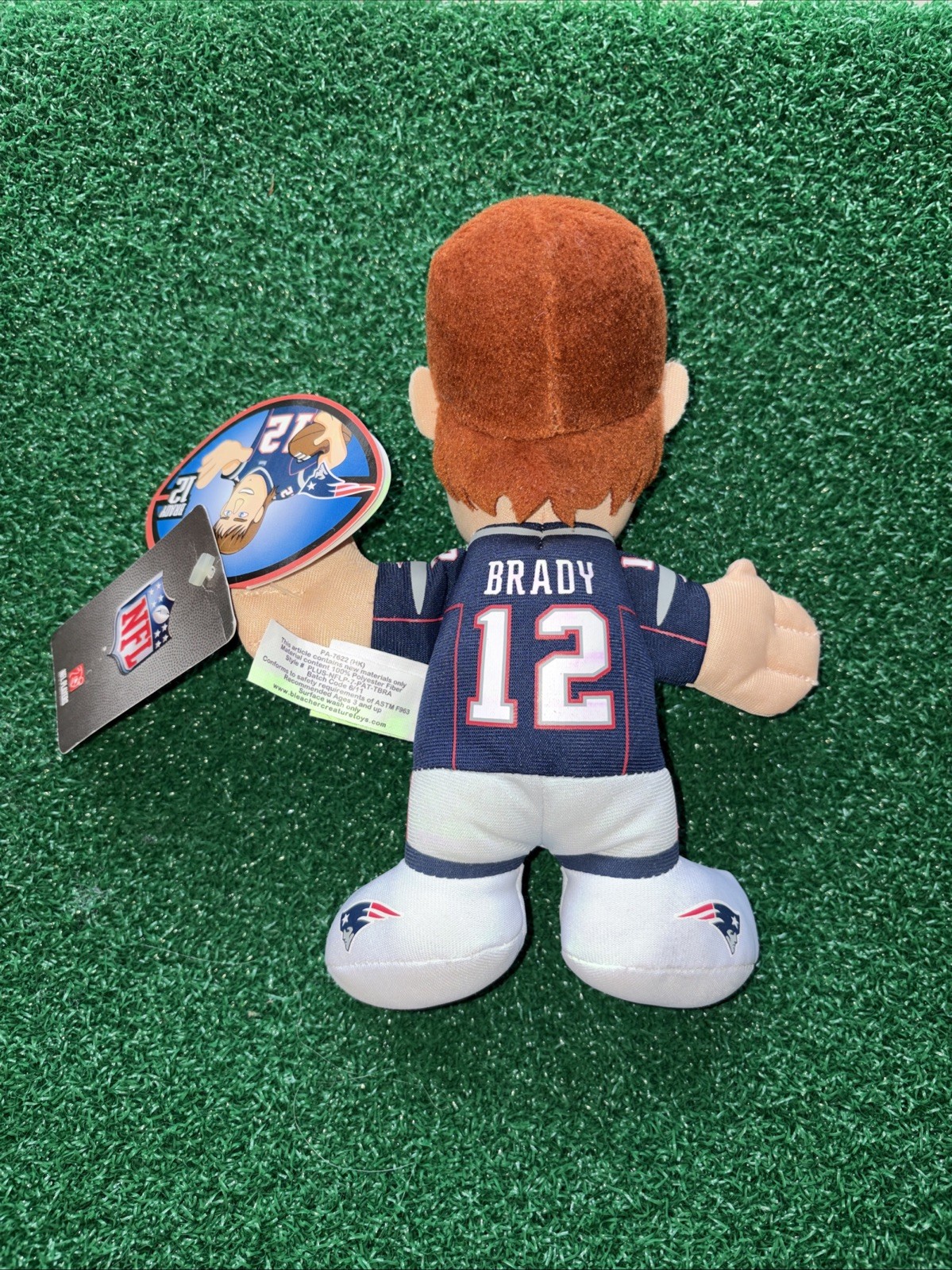 Tom Brady NEW Tampa / Patriots Bleacher Creature 7 Inch MINI Doll Plush Figure