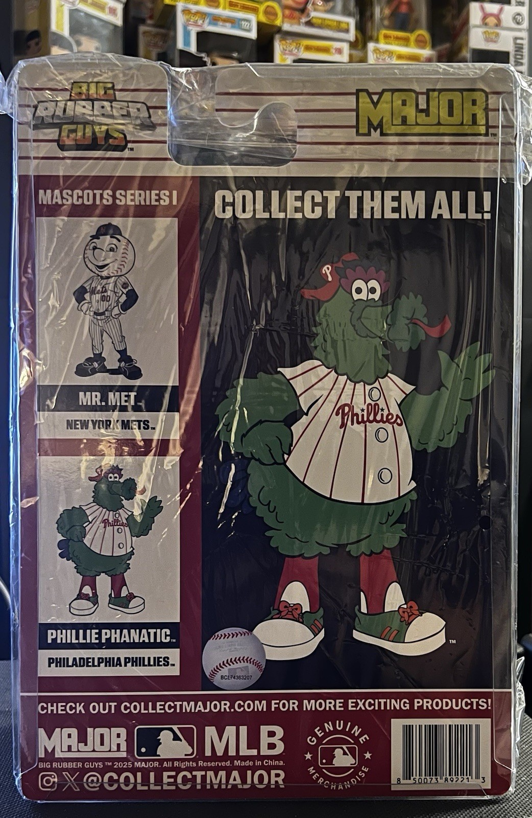 MAJOR Big Rubber Guys Major League Baseball Phillie Phanatic MLB Mascot Figure