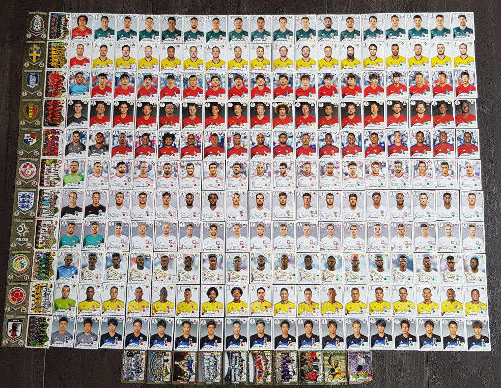 2018 FIFA WORLD CUP Russia Panini STICKERS 00-251 SHINE FOIL STICKERS
