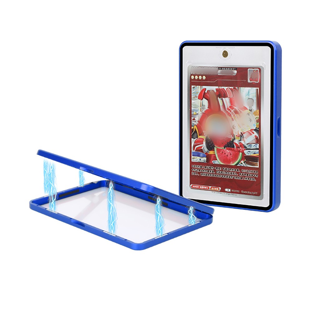 Magnetic Metal Card Slabs Case Protector For 35/55PT Shockproof Aluminum Bumper