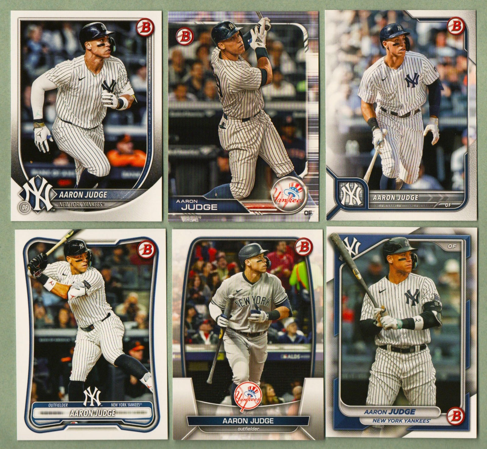 AARON JUDGE 53 Different Baseball Cards 2018 thru 2026