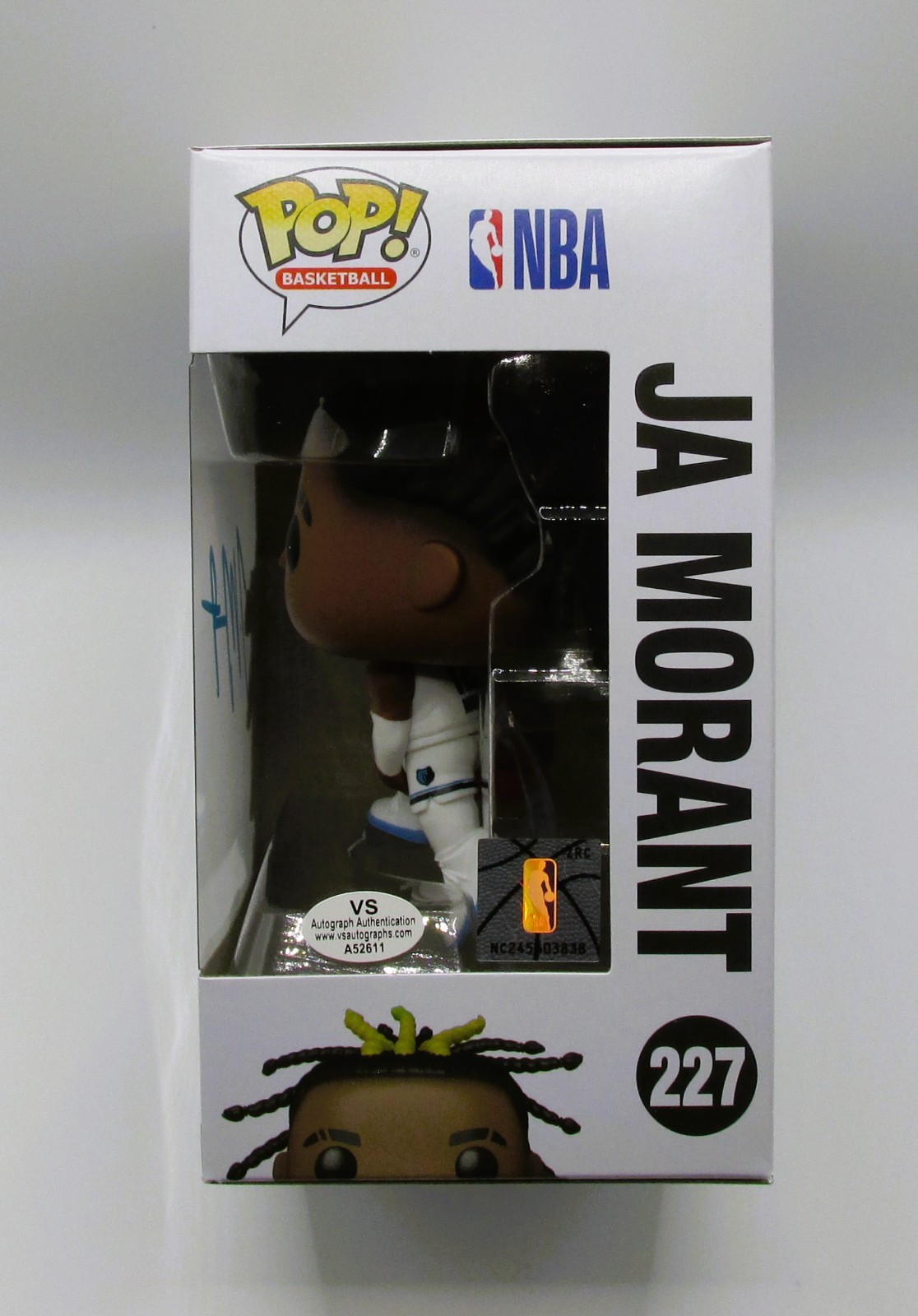 Ja Morant Signed Funko In Case With COA (A52608) (Grizzlies)