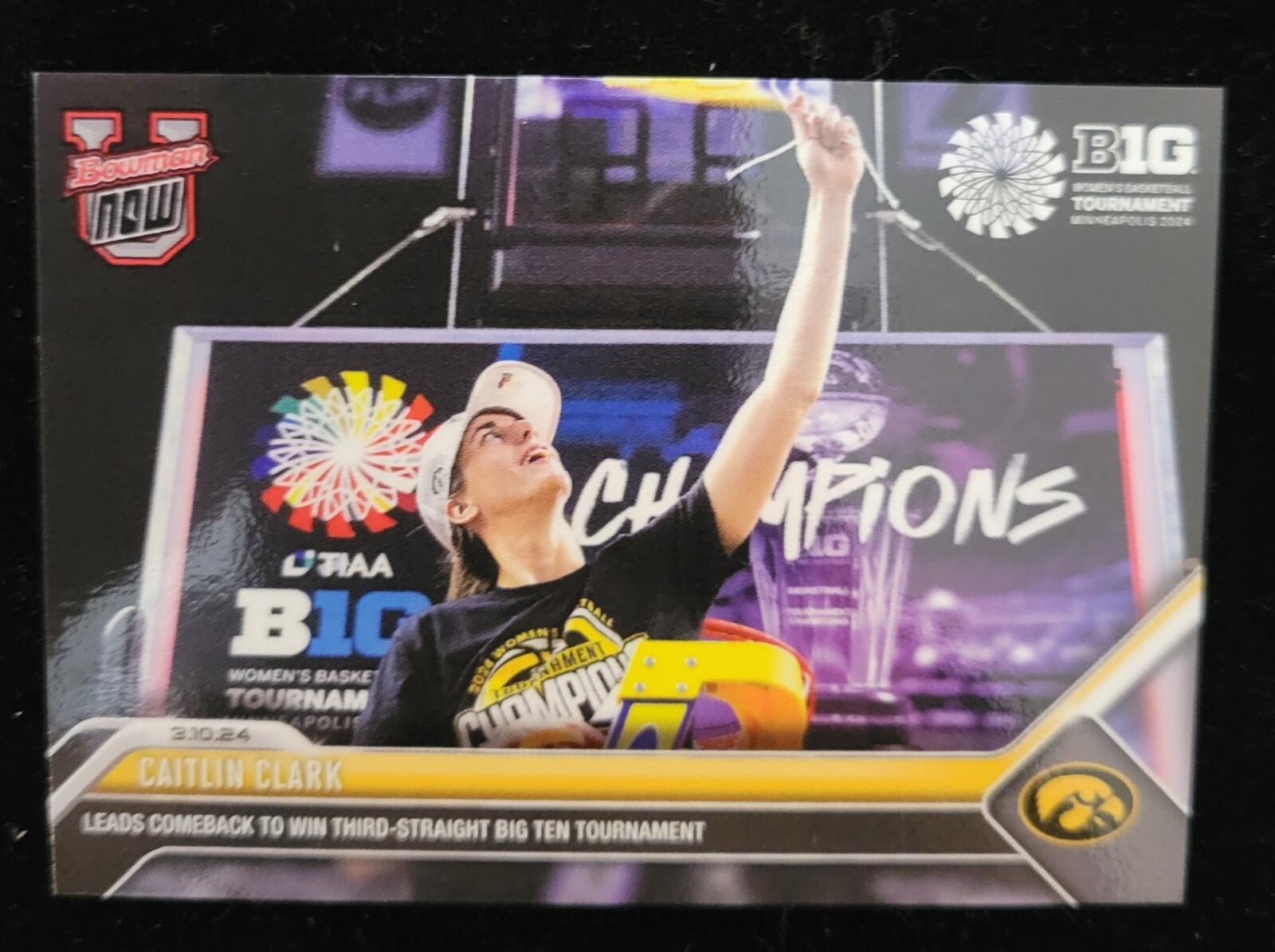 2023-24 BOWMAN U NOW BASKETBALL CAITLIN CLARK #64 IOWA BIG TEN