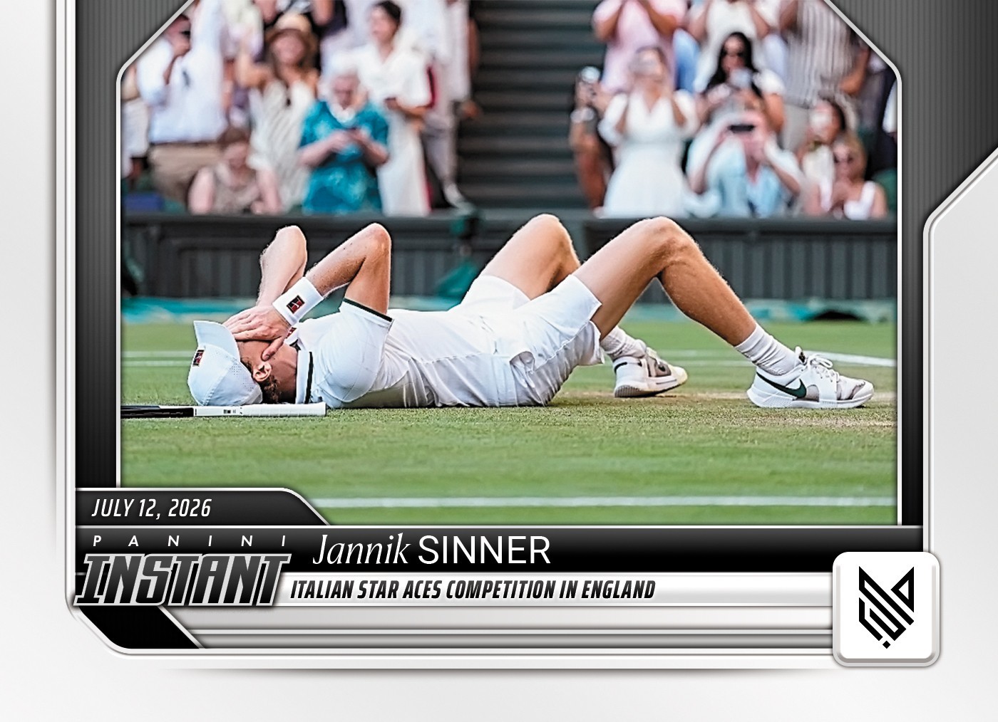 2026 Panini Instant Tennis #4 Jannik Sinner ATP Tour Wimbledon PRESALE