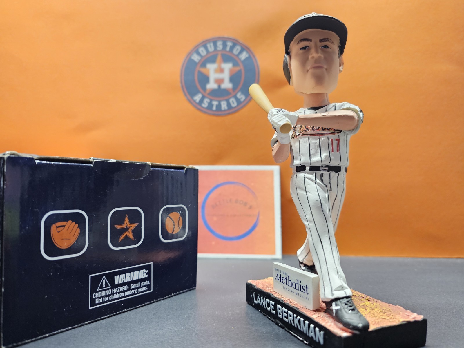 Lance Berkman Houston Astros MLB 2014 SGA Bobblehead NIB Retirement Ceremony
