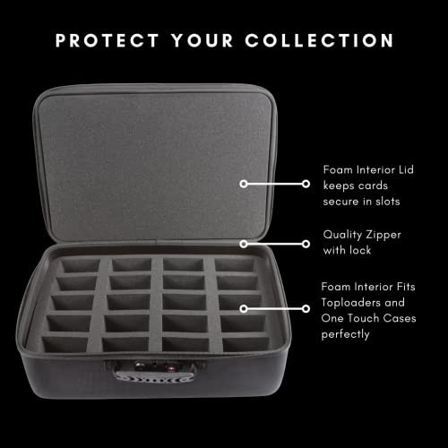 Card Titan Trading Card Storage Box Toploader One Touch 400-Card Zipper Lock EVA