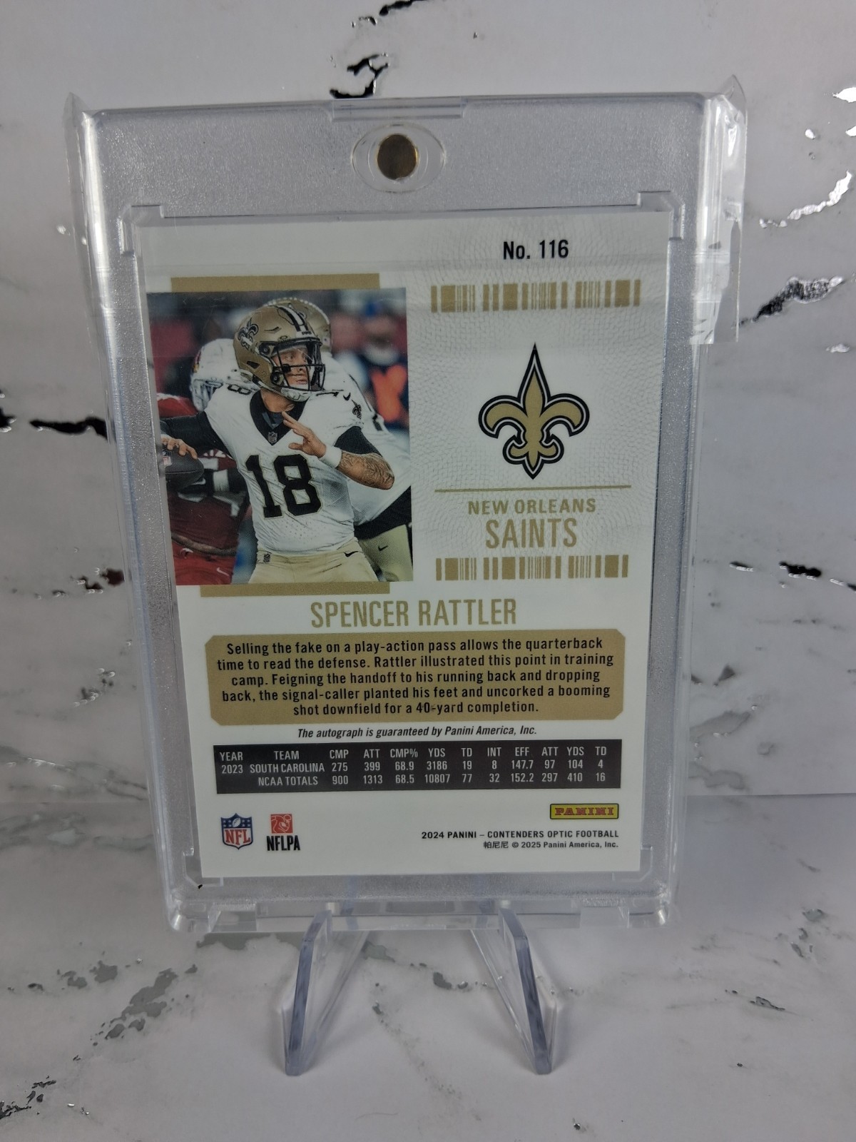 2024 Contenders Optic – Rookie Ticket RPS Autographs Spencer Rattler (AU, RC)