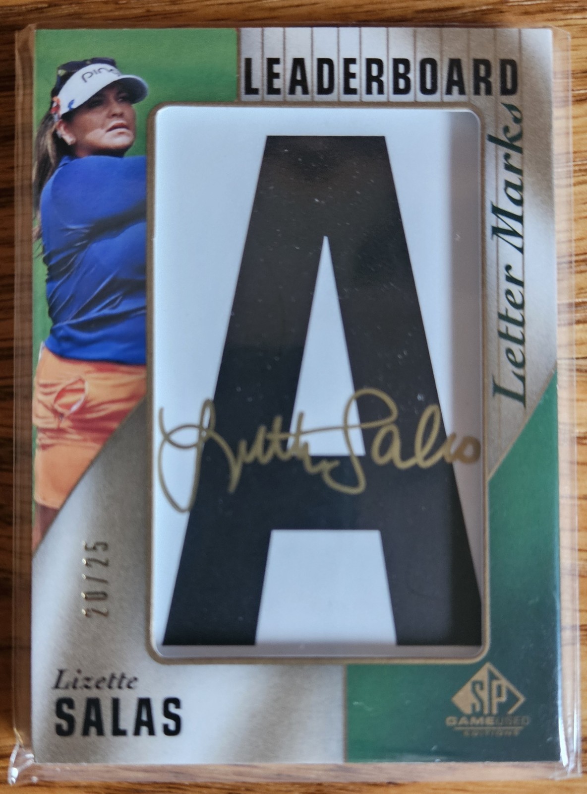 2021 SP Game Used Leaderboard Letter Marks /25 Lizette Salas 5 Card Complete Set