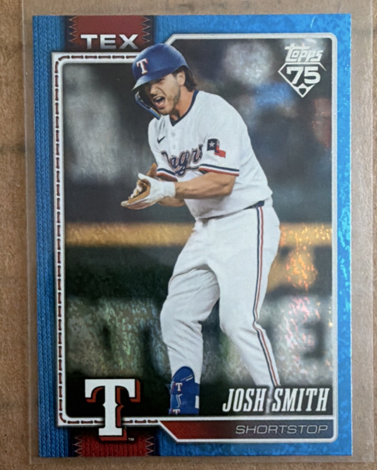 Topps Series 1 Josh Smith Texas Rangers Blue /150 Short Print 2026 #169