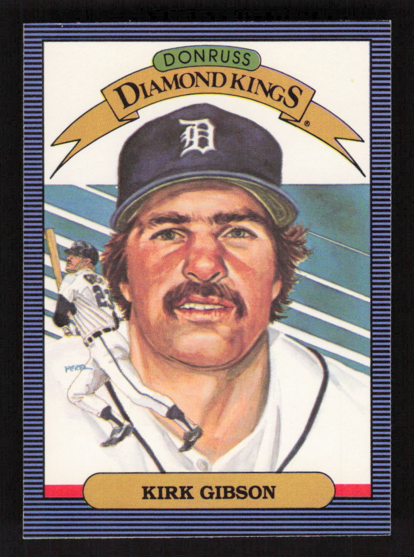1986 Donruss Diamond Kings #1 Kirk Gibson Detroit Tigers
