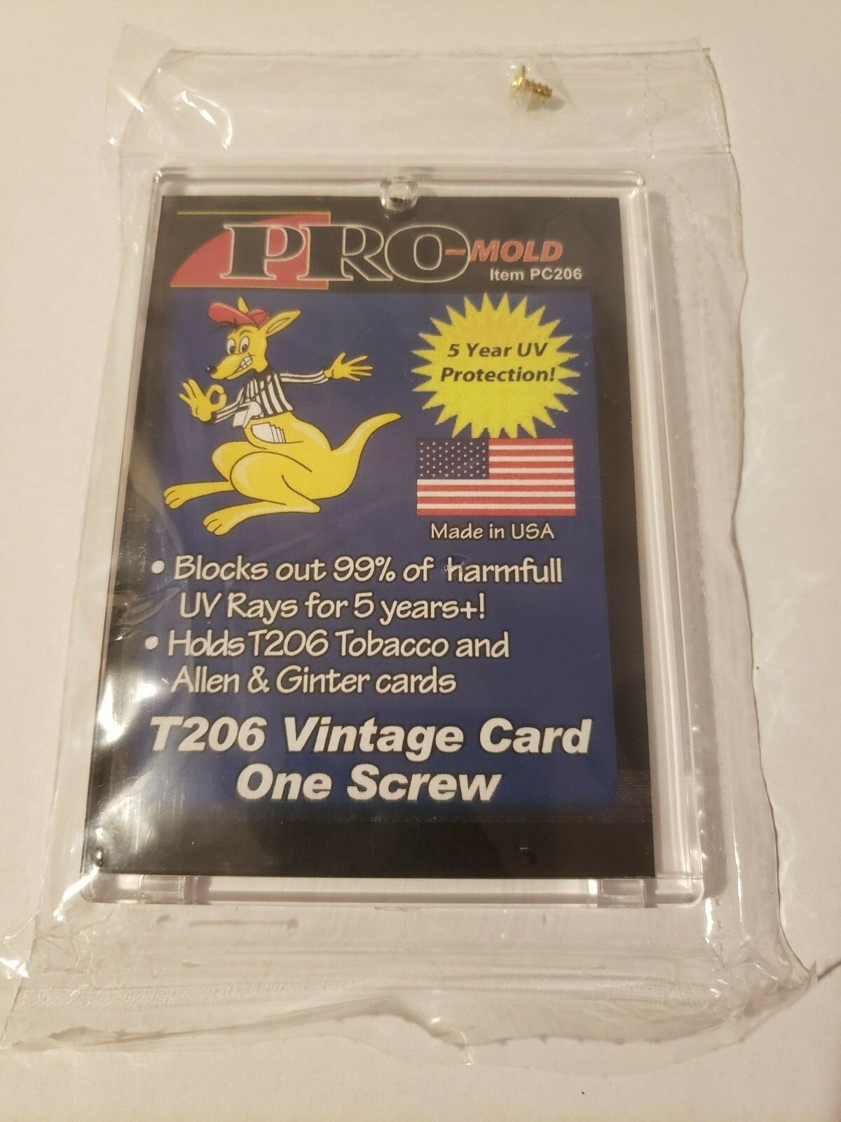 Pro-Mold 1-Screw Screwdown Card Holder Mini Allen & Ginter Tobacco T-206
