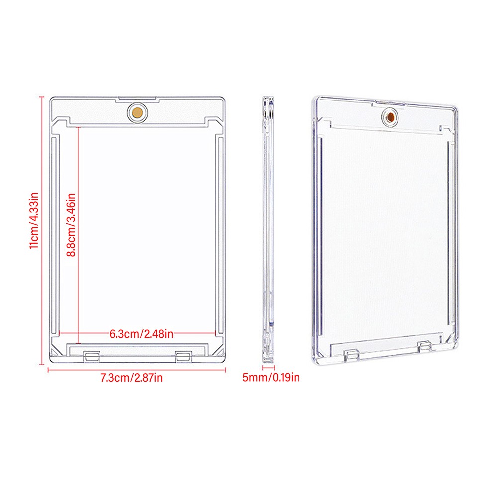 Slim Magnetic Card Holder 35-180pt One Touch for Trading Cards, Baseball Cards