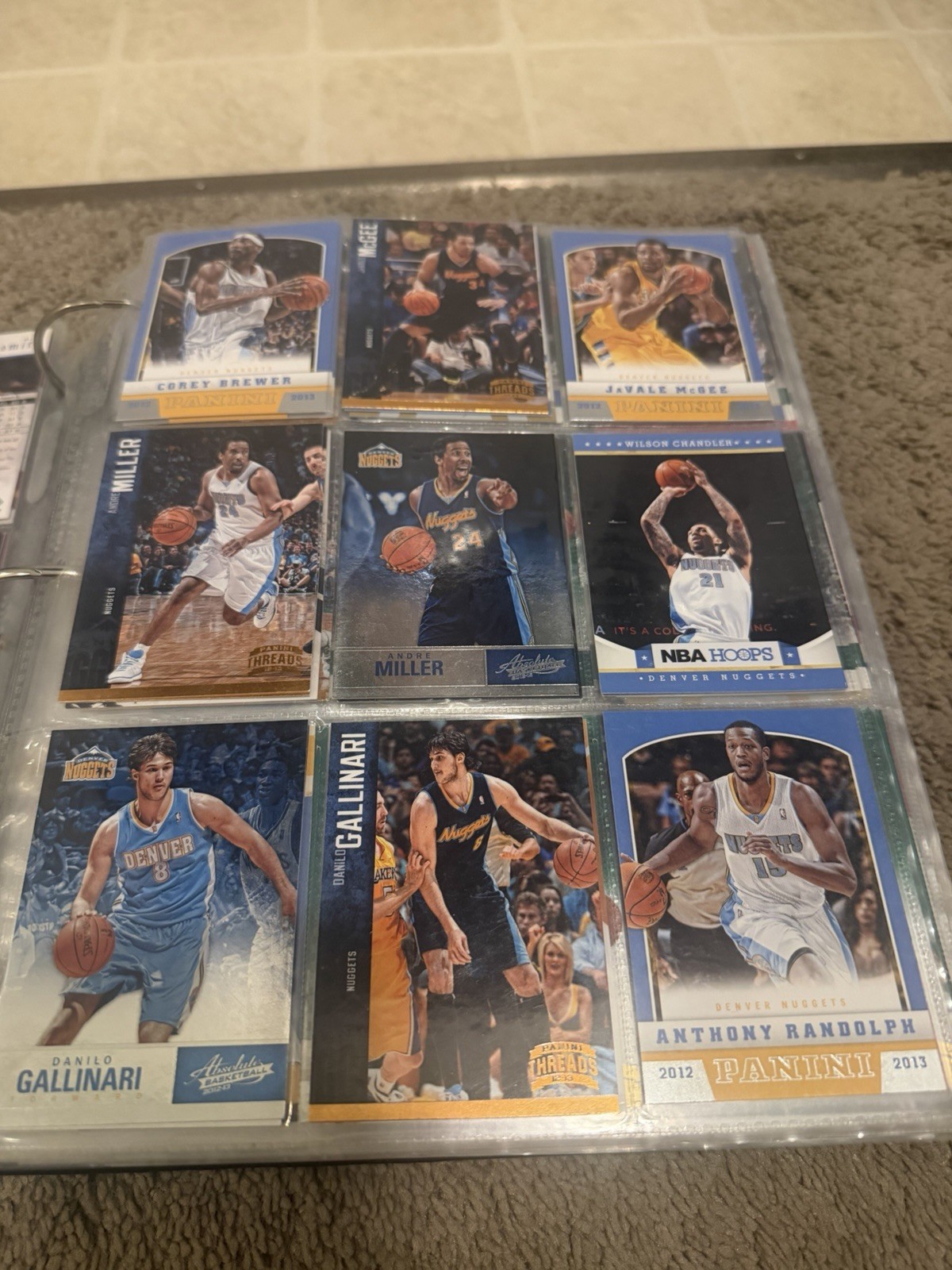 Sport Cards Binder NFL, And Nba Rare And Great Condition