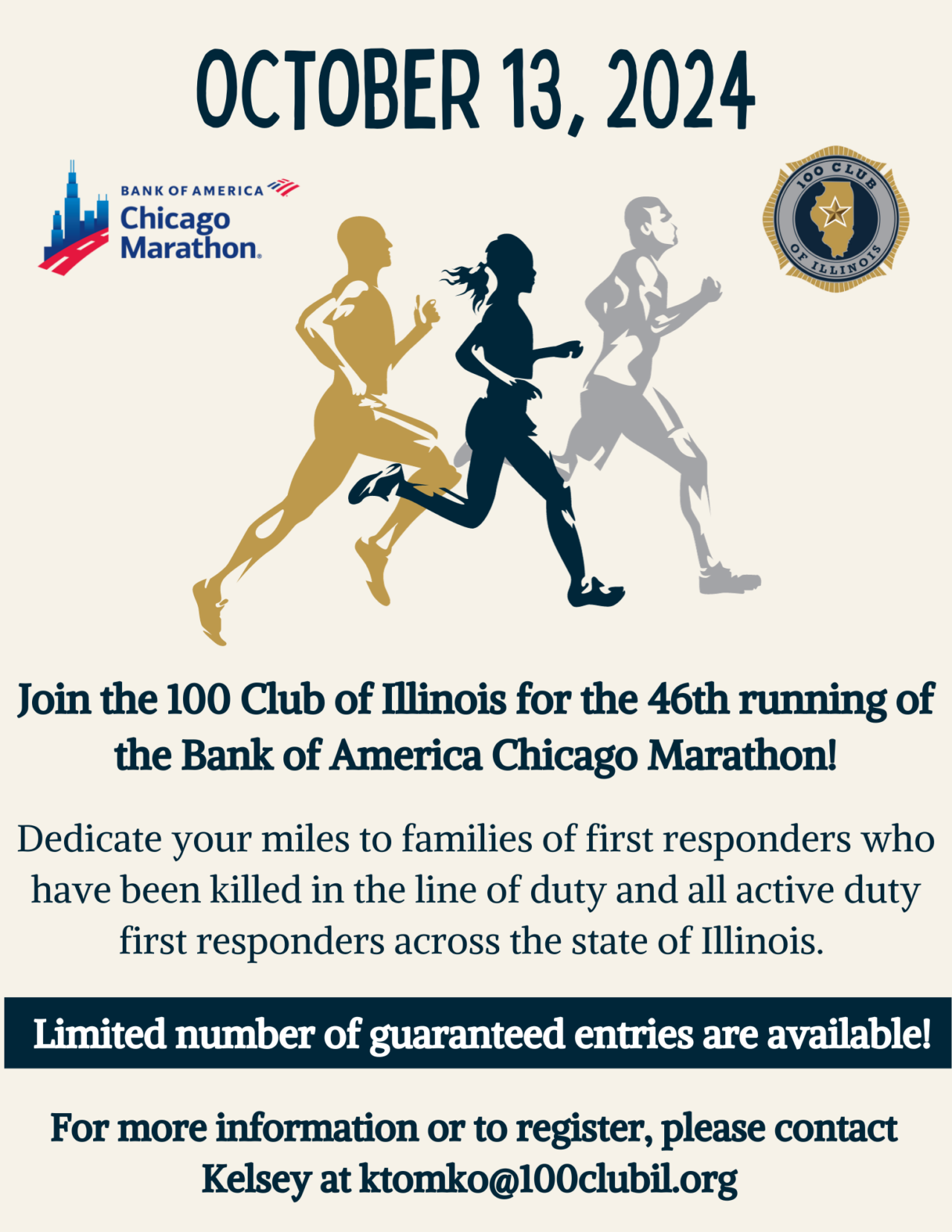 2024 Bank of America Chicago Marathon 100 Club Of Illinois
